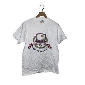 90s Vintage Death Valley Scotty's Castle Rushmore Test Print Shirt VTG M Medium